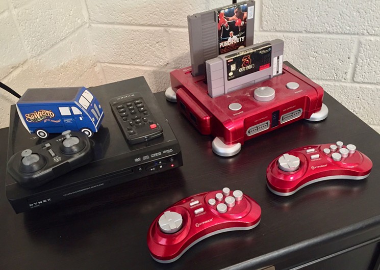 The Hyperkin RetroN 3 Gaming Console makes it so stylists can decompress with a little Mortal Kombat 3 for SNES. - LAUREN CUSIMANO
