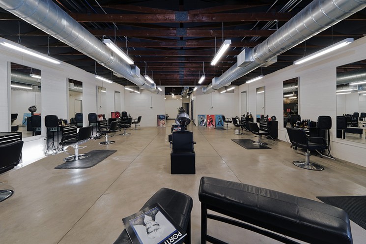 Shampoo Ink is a hybrid salon and tattoo parlor in central Phoenix owned by Abel and Veronica Escoto. - MERGE ARCHITECTURAL GROUP