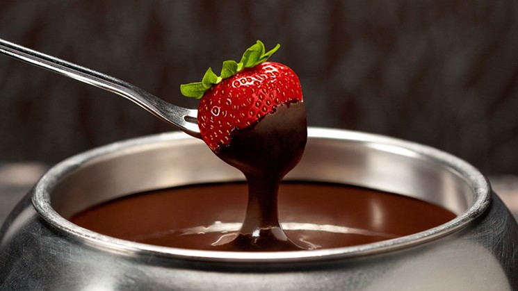 Chocolate fondue and more at the Melting Pot for Valentine's. - THE MELTING POT