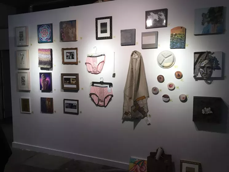 Installation view before opening of the "Nasty Women: Phoenix Unite" exhibition. - COURTESY OF NASTY WOMEN ORGANIZERS