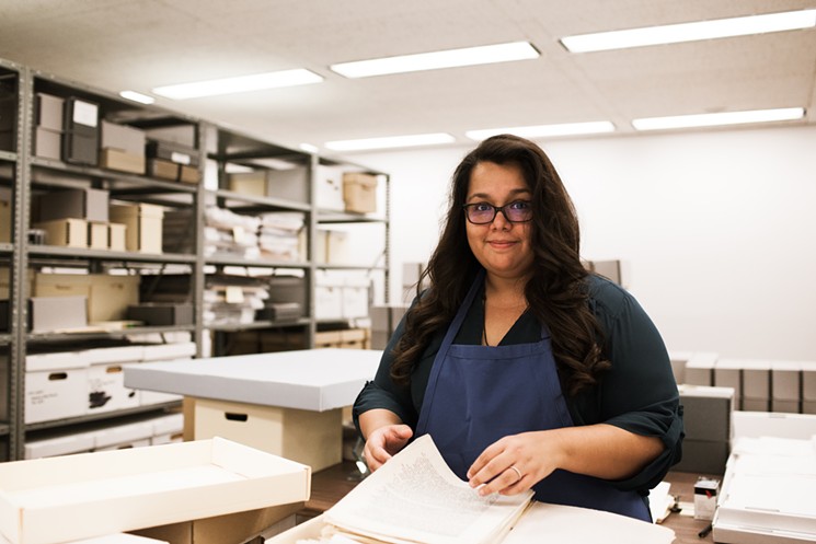 Nancy Liliana Godoy-Powell, archivist and librarian of the Chicano/a Research Collection at ASU, and advocate for underserved communities in libraries and archives. She is the recipient of the 2017 Arizona Humanities Rising Star Award. - RANDI LYNN BEACH
