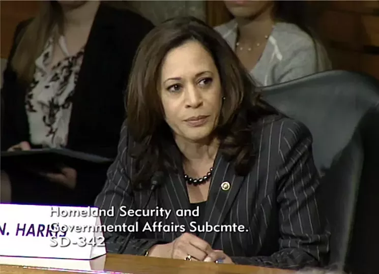 Harris, now a U.S. Senator, at the January 10 Backpage hearing before the Permanent Subcommittee on Investigations. - PERMANENT SUBCOMMITTEE ON INVESTIGATIONS