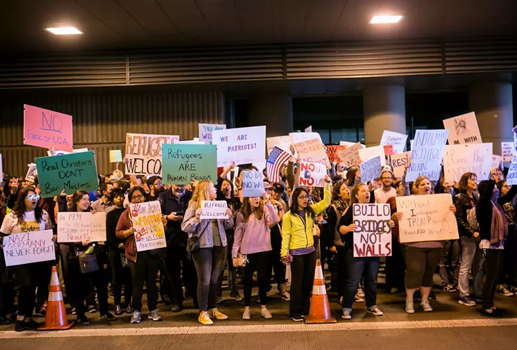 The protest was peaceful and full of passion. - MELISSA FOSSUM