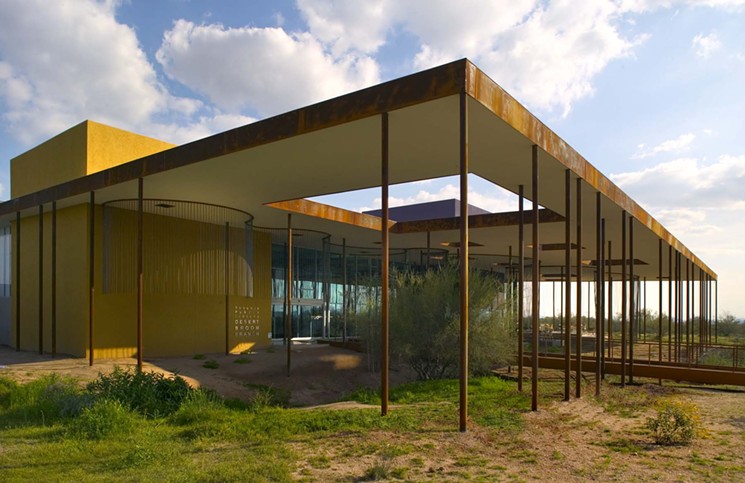 The Desert Broom Bookcase is a stunning piece of architecture.  Oh, and there are also book clubs.  -BILL TIMMERMAN