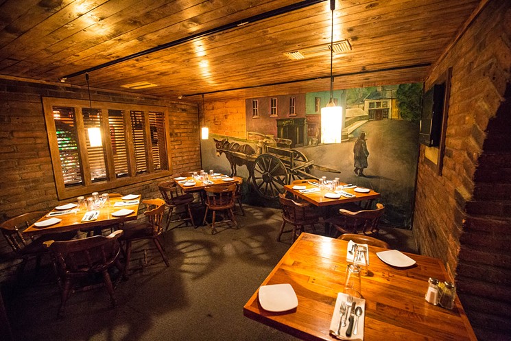 One of the adorable dining rooms at Feeney's, which has been around since 1965. - JACOB TYLER DUNN