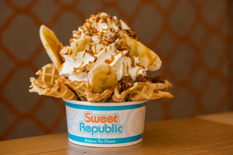 Here is another angle from which you can admire Sweet Republic's Toffee Banofi sundae. - JACOB TYLER DUNN