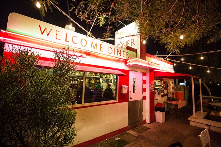 Welcome Diner is a late-night gathering spot in downtown Phoenix's historic Garfield neighborhood. - JACOB TYLER DUNN