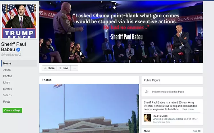 CNN gave Babeu a primo spot on Obama's town hall on guns last year, but Babs still was crushed by the Dems in November. - VIA FACEBOOK