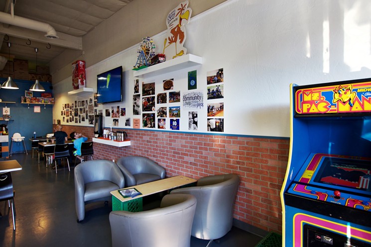 The Crunch50 space is family-friendly. Stay and play one of the many board games kept on the back wall. - STEPHANIE FUNK
