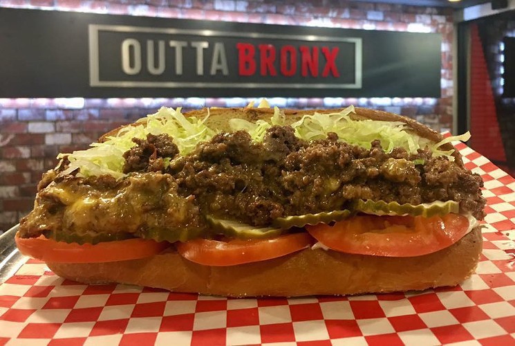 The chopped cheese sandwich at Outta Bronx, a New York-style eatery in Phoenix. - COURTESY: OUTTA BRONX/FACEBOOK