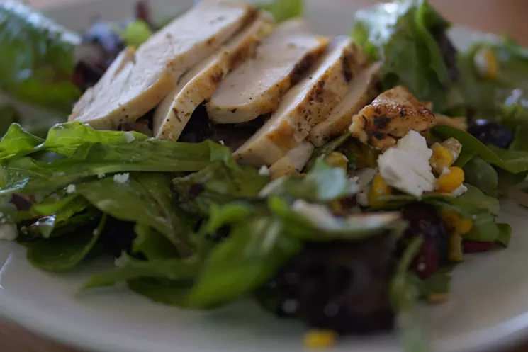 The "Farmer Salad." A half portion is actually quite large, and you can marry it with a cup of soup, half sandwich or half pizza. Which is nice. - MELISSA CAMPANA