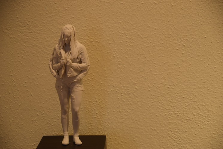 One of several 3D printed figures by Andrew Noble currently exhibited at Shemer Art Center. - LYNN TRIMBLE