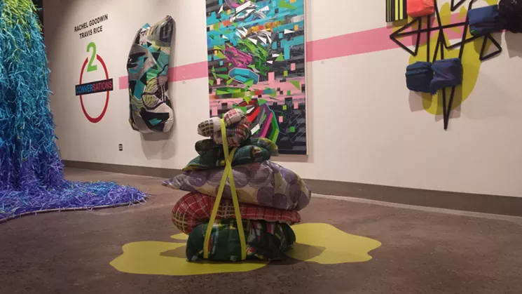 Works by Rachel Goodwin and Travis Rice, who have studio space at Grant Street Studios. - LYNN TRIMBLE