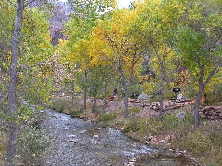 If you want to camp, forgo Indian Garden for Bright Angel Campground. Here you can catch a refreshing breeze and take a dip in Bright Angel Creek. - NPS PHOTO BY MICHAEL QUINN/FLICKR CREATIVE COMMONS