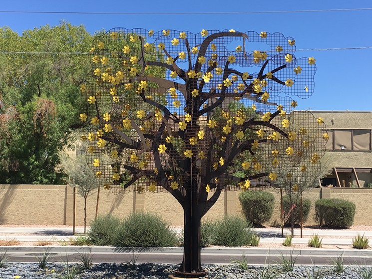 Melissa Martinez created this sculpture after answering a City of Tempe call for art. - LYNN TRIMBLE