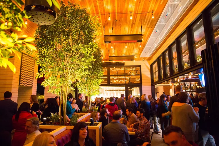Mora Italian is a buzzy new uptown Phoenix restaurant with a great outdoor patio and a full bar with plenty of TVs for catching game highlights. - JACOB TYLER DUNN