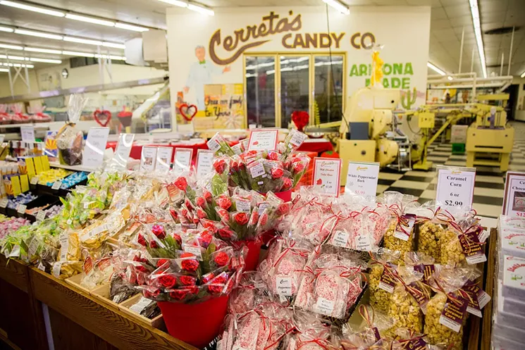The candy store at Cerreta Candy Company in Glendale, which offers free factory tours during the week. - JACOB TYLER DUNN