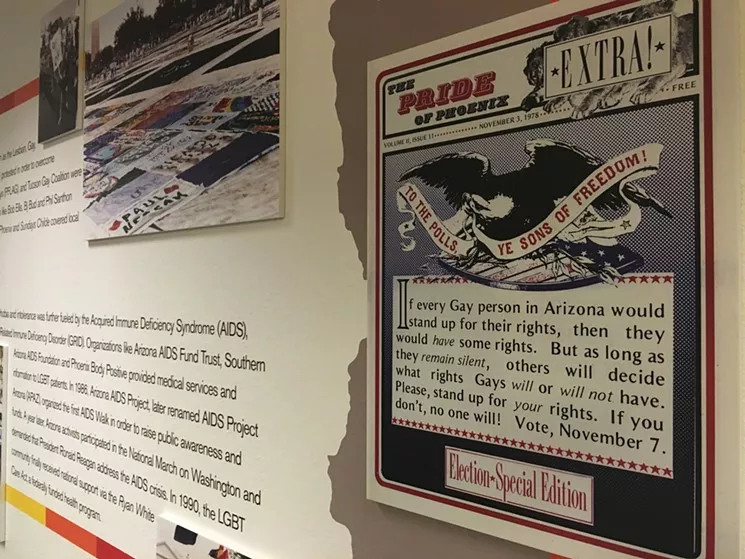 Previous ASU exhibition featuring archival materials related to Arizona's LGBTQ community. - LYNN TRIMBLE