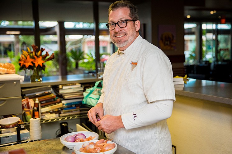 Chef Josh Hebert (pictured) and his team will craft a menu designed just for you at Posh Improvisational Cuisine in Scottsdale. - JACOB TYLER DUNN