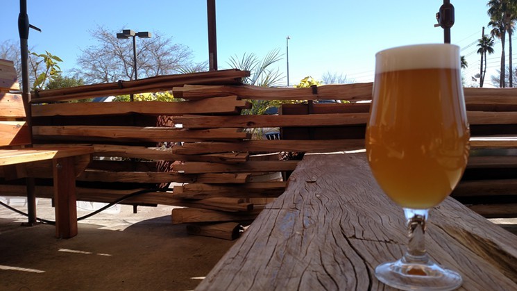 Tangelo Gose outside on the patio at Arizona Wilderness; this is why we all live here. - DAVE CLARK
