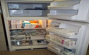 DEA agents found several refrigerators filled with prohibited drugs inside NuTec in Tucson. - COURTESY OF DEA