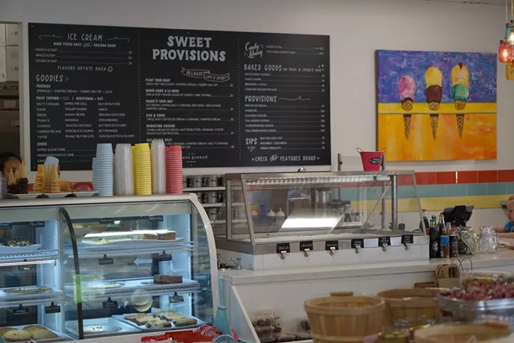 Pies, brownies, cakes, ice cream and, if that's not enough to get your blood flowing, coffee. - MELISSA CAMPANA