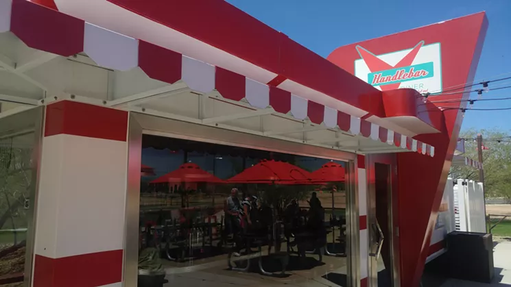 There is limited seating inside the Handlebar Diner, but there's room for about 60 diners on the restaurant's courtyard patio. - PATRICIA ESCARCEGA