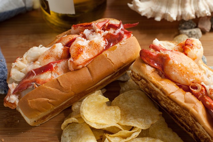 Fresh Maine lobster on a New England-style roll ... in Phoenix. Thank you, food trucks. - COURTESY OF COUSINS MAINE LOBSTER