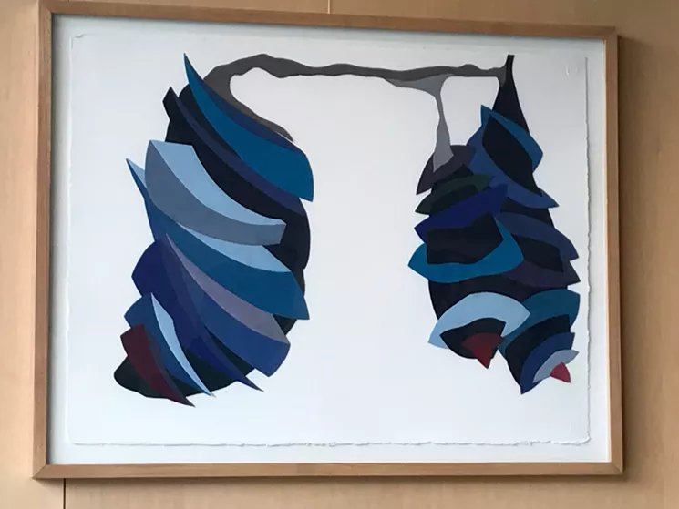 See works by Carolina Escobar at Burton Barr Central Library. - CAROLINA ESCOBAR/PHOTO BY LYNN TRIMBLE