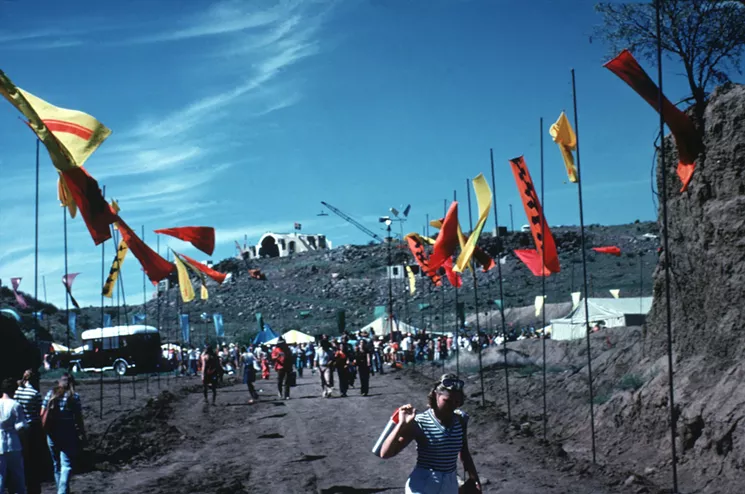Arcosanti Festival '77, a celebration of health and healing, had a lineup that included Jackson Browne and David Lindley, McCoy Tyner, Gary Burton, The Paul Winter Consort, Ririe-Woodbury Dance Company, EON, David Liebman, and Tom Rush. - IVAN PINTAR