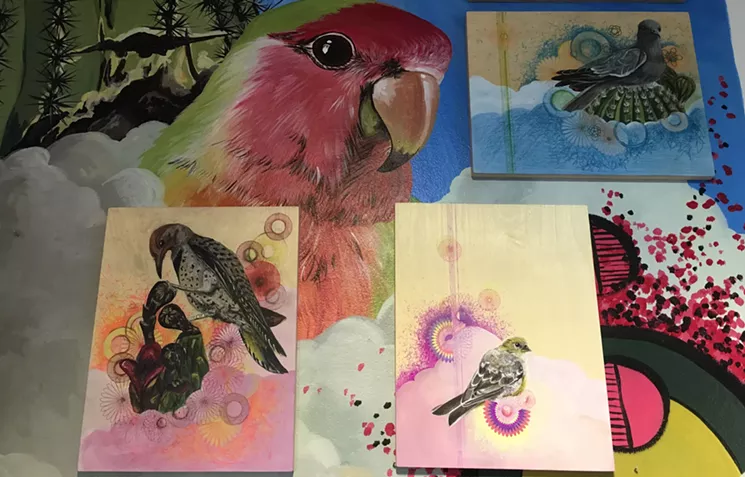 Part of Koryn Woodward Wasson's exhibition at MADE Art Boutique in November 2016. - KORYN WOODWARD WASSON/PHOTO BY LYNN TRIMBLE