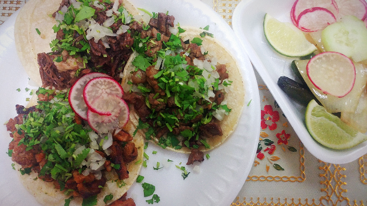 Taquería Don Beto specializes in just three tacos — carne asada, al pastor, and cabeza — but they're all pretty great. - PATRICIA ESCARCEGA