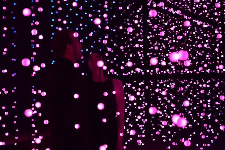 Tripping the light fantastic inside Squidsoup’s installation at Scottsdale Museum of Contemporary Art. - LYNN TRIMBLE