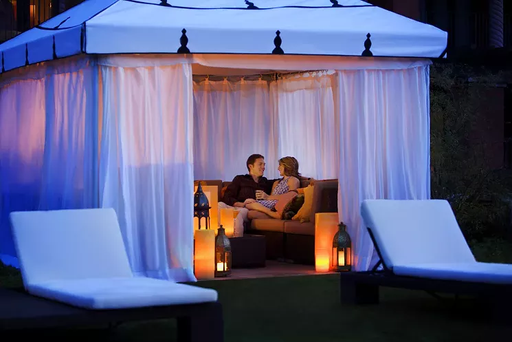 Find poolside cabanas at both Kasbah and Oasis pools at the Omni Scottsdale Resort & Spa at Montelucia. - COURTESY OF OMNI SCOTTSDALE RESORT & SPA AT MONTELUCIA