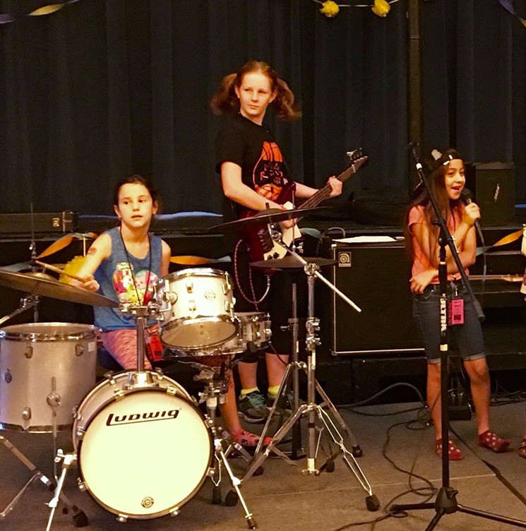 During the Girls Rock! Phoenix Summer Camp Showcase, girls ages 8 to 17 will perform. - KRISTI WIMMER