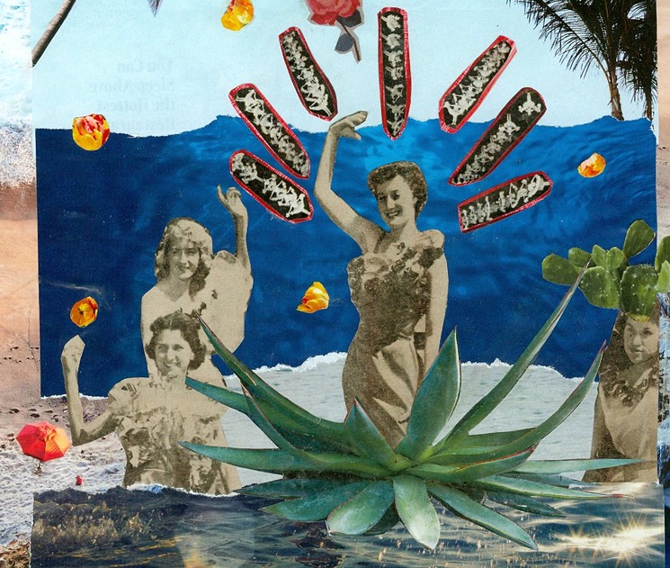 Collage Vibes, created by Kristl Cherie Chavez during a Cut + Paste PHX event. - CUT + PASTE PHX
