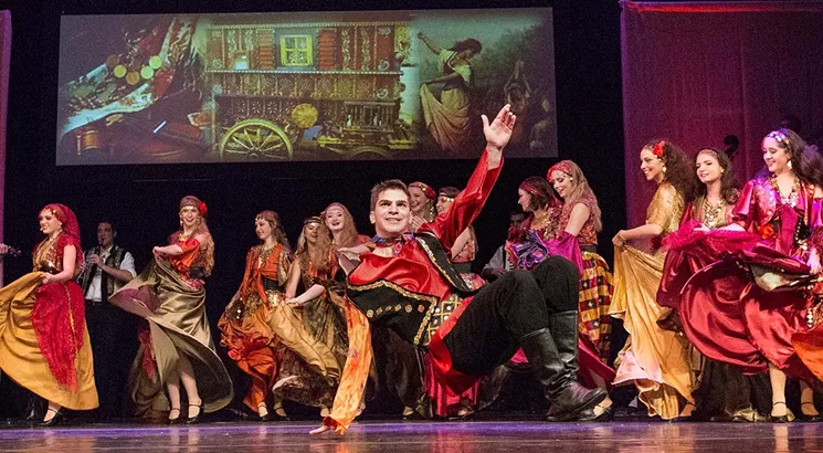 Roma if you want to: The Tamburitzans kick out the jams in the finale of “Jubilee.” - THE TAMBURITZANS/RICK ARMSTRONG
