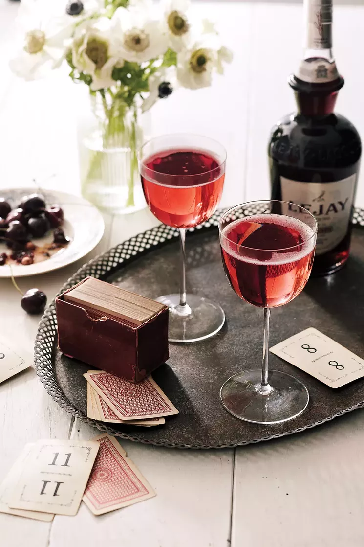 The Kir Royale is the fancy version of a Kir, incorporating Champagne in place of still white wine. - ANNA WILLIAMS