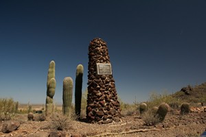 A monument commemorating the battle of Picacho Pass. - LOUIS LIEB/FLICKR
