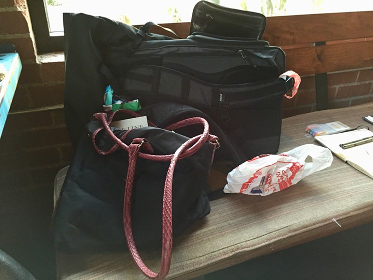The Caitlin O'Hara camera bag, which she usually takes with her everywhere. - LAUREN CUSIMANO