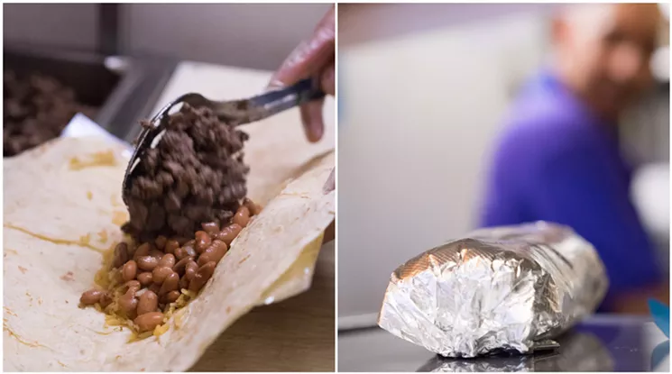 According to Alvarez, the trio of rice, beans, and carne asada was rare in the Valley when Tacos Jalisco first opened and started serving the combination as a way of standing out. - SHELBY MOORE