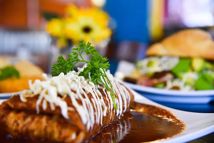 The menu at La Poblanita, for lack of a better designation, is distinctly Arizonan-Poblano, which means you'll find plenty of concessions geared toward the local palate. - ALEXANDRA GASPAR