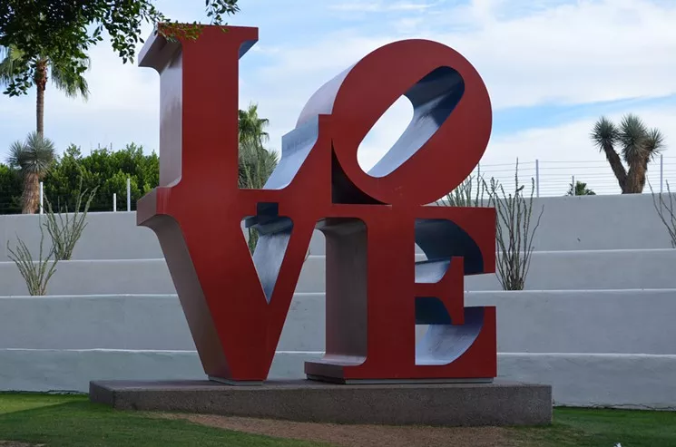 One of the most iconic works in the Scottsdale Public Art collection. - ROBERT INDIANA/PHOTO BY LYNN TRIMBLE