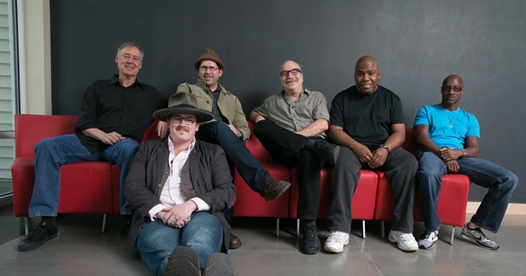 Bruce Hornsby (far left) and his current backing band, the Noisemakers. - MICHAEL MARTIN
