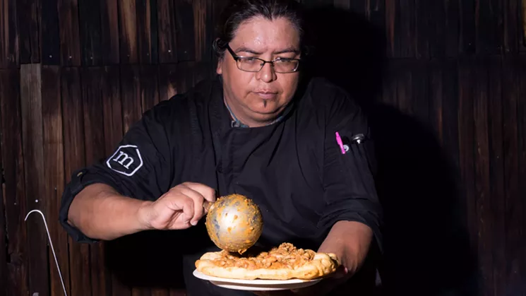 Navajo tacos from The Rez are available once per week, every Tuesday from 11:30 p.m. until 2 a.m. or so. - SHELBY MOORE