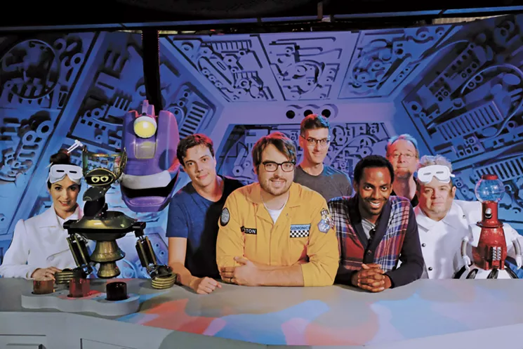 Watch Gypsy, Tom Servo, Crow, and Jonah Heston riff on the film Eegah. - COURTESY OF MYSTERY SCIENCE THEATER 3000