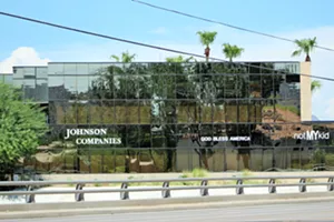 NotMYkid's headquarters happens to be at the headquarters of George Johnson, the well-connected developer now under suspicion of bribing an elected official with the help of Jim Norton, a friend of Governor Doug Ducey's. - RAY STERN
