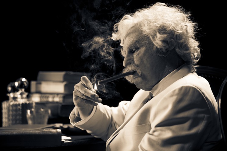 Val Kilmer portrays “First American” Mark Twain at Stand Up Live. - COURTESY OF STAND UP LIVE