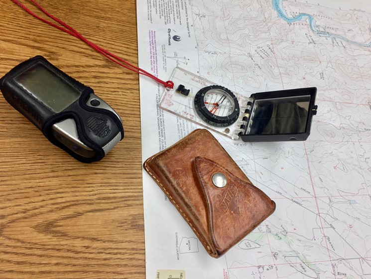 Location, location, location: A compass, a map, and a GPS device are definitely needed in the field. - LAUREN CUSIMANO