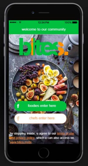 The new chef-to-home-kitchen app, bites. - ROZA FERDOWSMAKAN